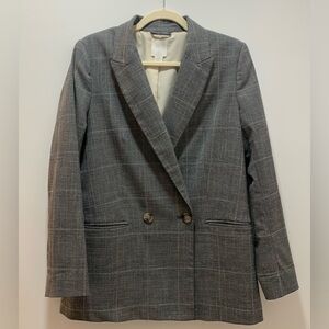 H&M Gray Plaid Women's Blazer